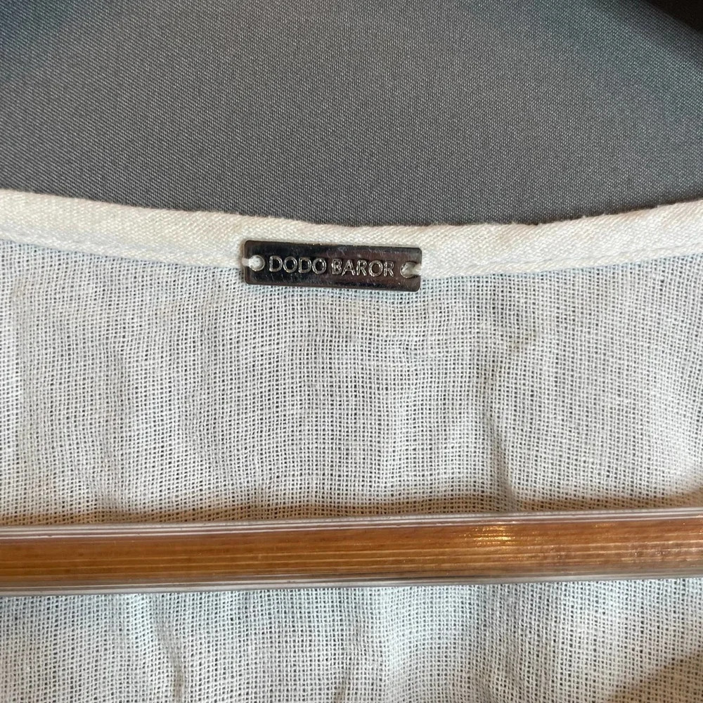 Dodo Bar Or Malka Tassel Top White Black - Picture 4 of 5